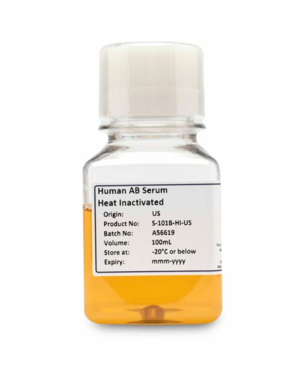 Human Serum Pooled, Off Clot Aseptically Filled Heat Inactivated
